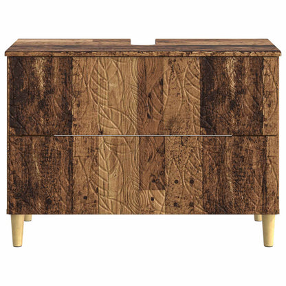 Bathroom Sink Cabinet DELFT Old Wood 82 x 41x 59 cm
