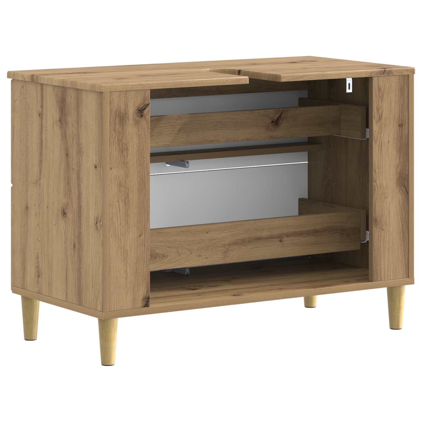Bathroom Sink Cabinet DELFT Artisan Oak 82 x 41x 59 cm