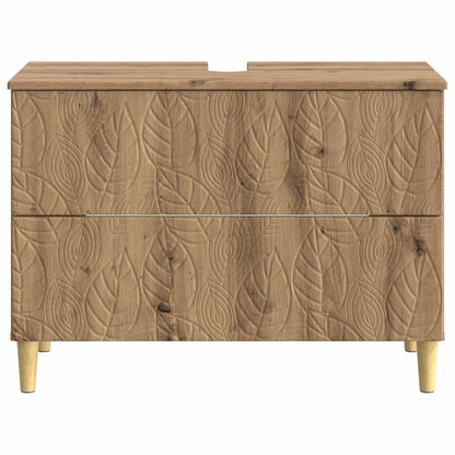Bathroom Sink Cabinet DELFT Artisan Oak 82 x 41x 59 cm
