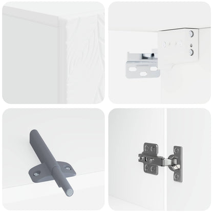 Bathroom Wall Cabinet DELFT White 30 x 31 x 59 cm