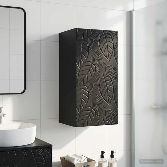 Bathroom Wall Cabinet DELFT Black 30 x 31 x 59 cm
