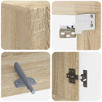 Bathroom Wall Cabinet DELFT Sonoma Oak 30 x 31 x 59 cm