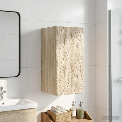 Bathroom Wall Cabinet DELFT Sonoma Oak 30 x 31 x 59 cm