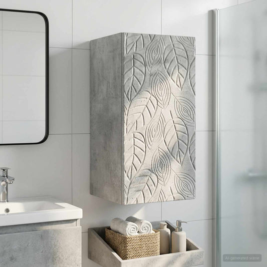 Bathroom Wall Cabinet DELFT Concrete Grey 30 x 31 x 59 cm