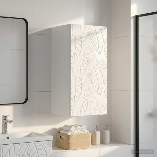 Bathroom Wall Cabinet DELFT High Gloss White 30 x 31 x 59 cm