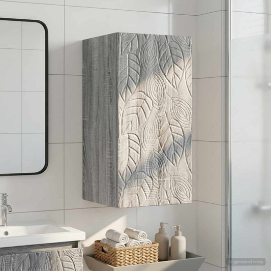 Bathroom Wall Cabinet DELFT Grey Sonoma 30 x 31 x 59 cm