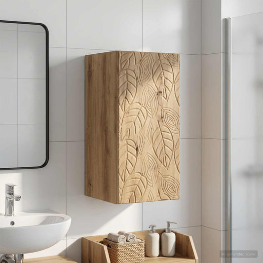 Bathroom Wall Cabinet DELFT Artisan Oak 30 x 31 x 59 cm