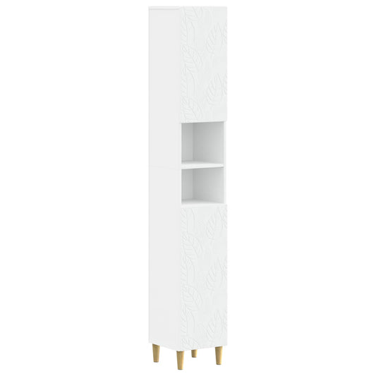 Bathroom Cabinet with Open Shelf DELFT White 30 x 31 x 190 cm