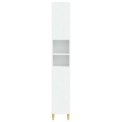 Bathroom Cabinet with Open Shelf DELFT White 30 x 31 x 190 cm