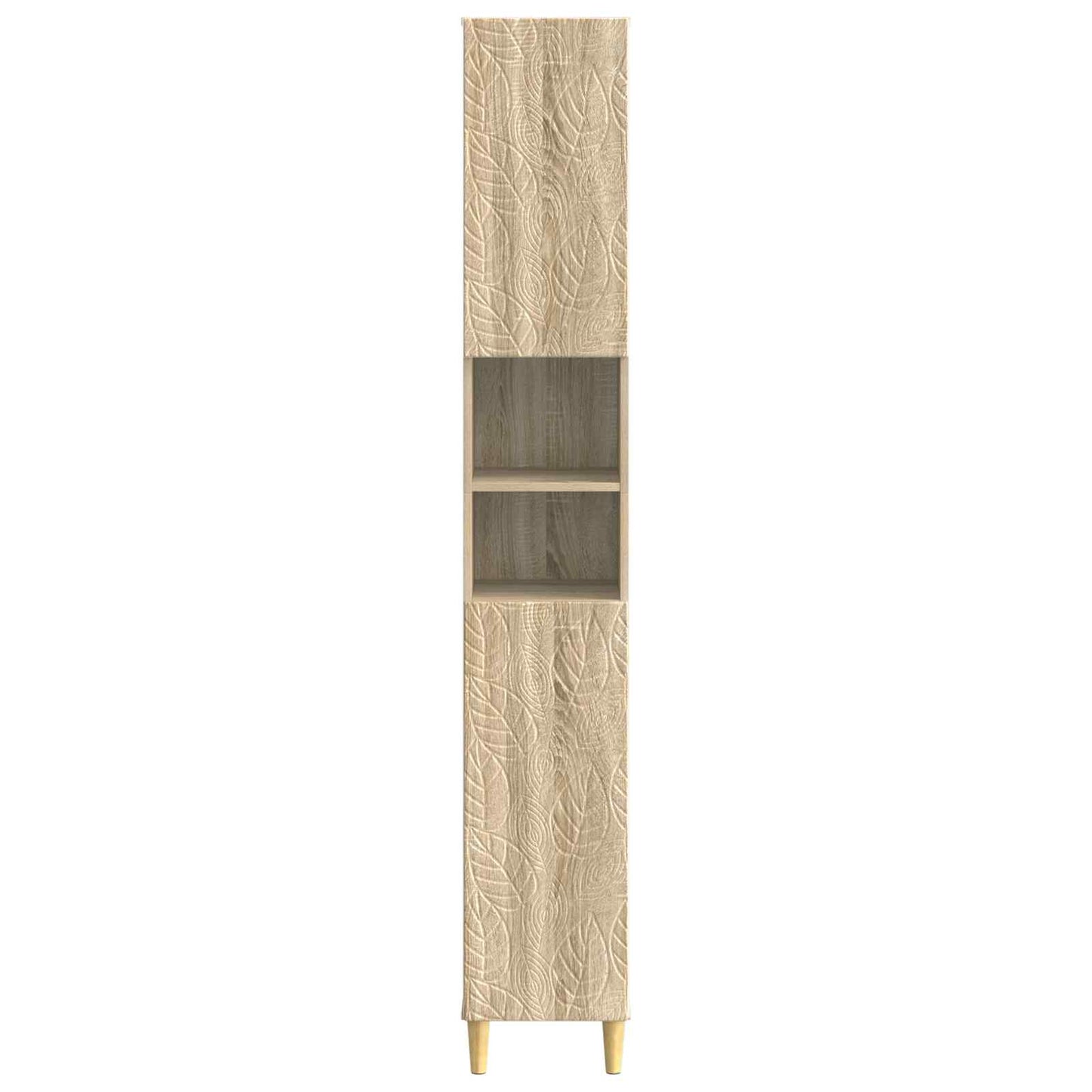 Bathroom Cabinet with Open Shelf DELFT Sonoma Oak