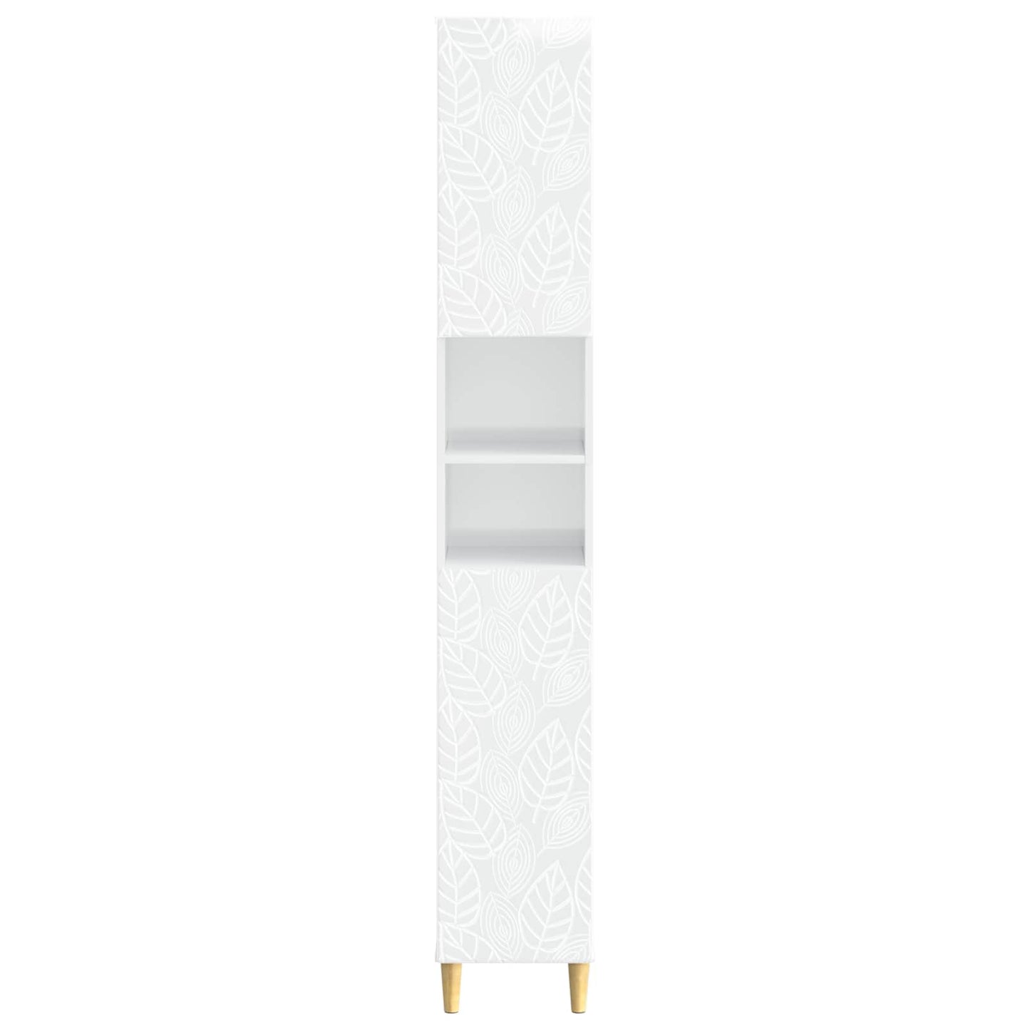 Bathroom Cabinet with Open Shelf DELFT High Gloss White