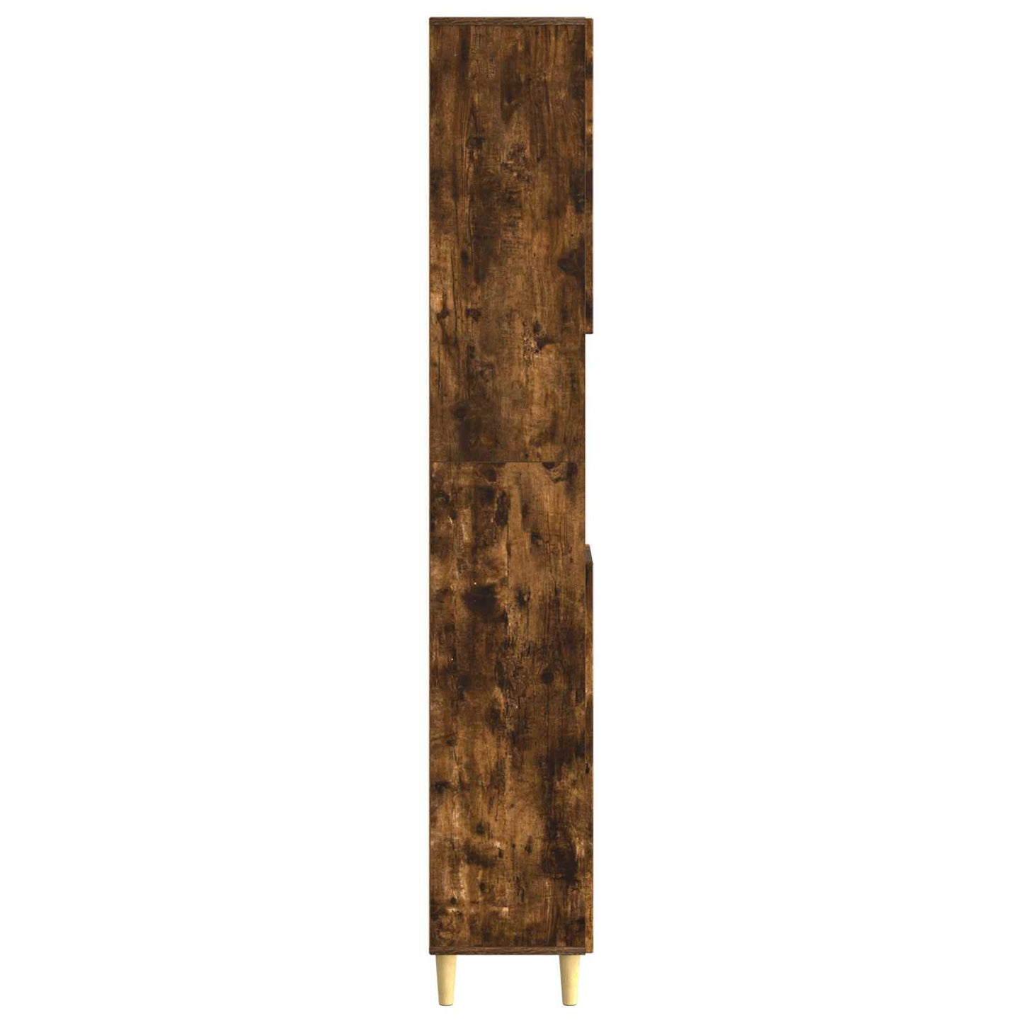 Bathroom Cabinet with Open Shelf DELFT Smoked Oak