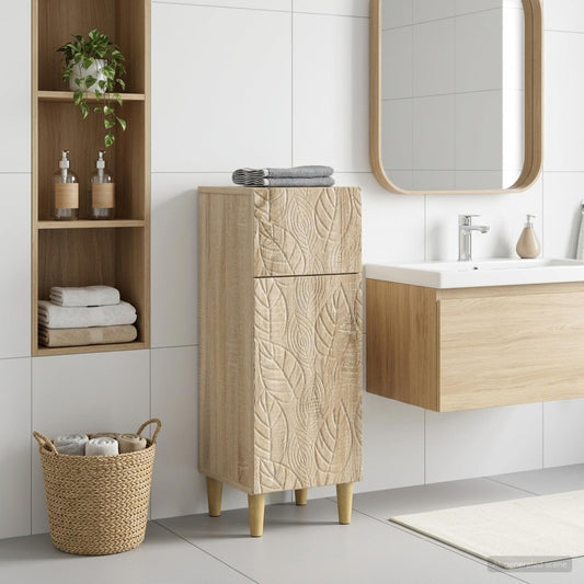 Bathroom Storage Cainet DELFT Sonoma Oak 30 x 31 x 80 cm