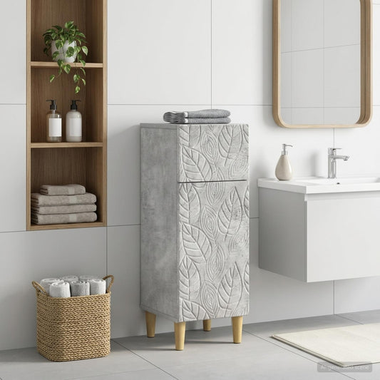 Bathroom Storage Cainet DELFT Concrete Grey 30 x 31 x 80 cm