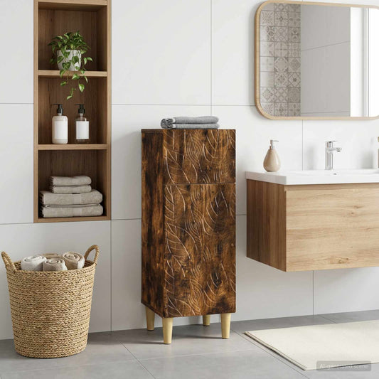 Bathroom Storage Cainet DELFT Smoked Oak 30 x 31 x 80 cm