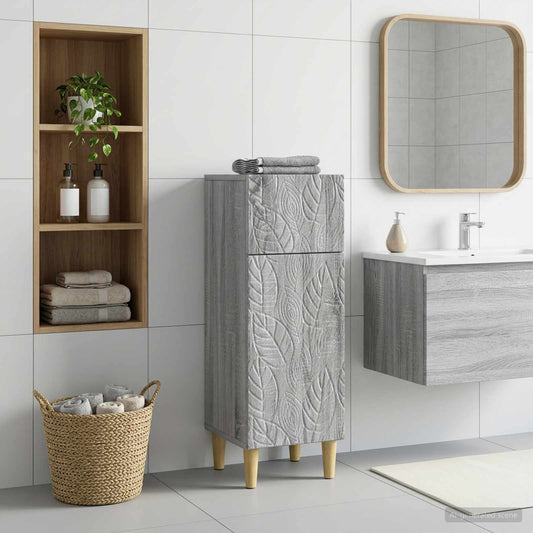 Bathroom Storage Cainet DELFT Grey Sonoma 30 x 31 x 80 cm