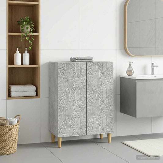 Bathroom Storage Cainet DELFT Concrete Grey 59.5 x 31 x 80 cm
