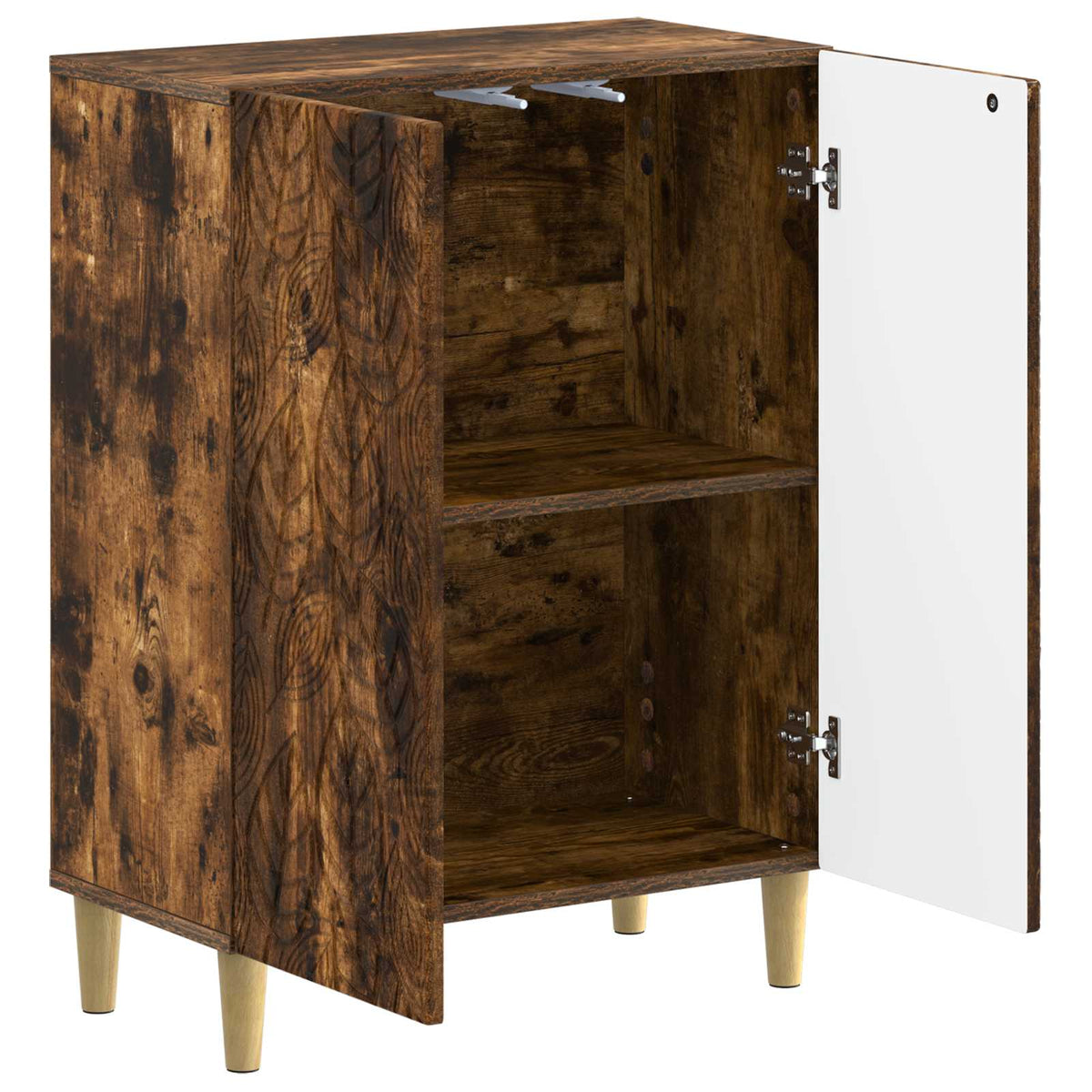 Bathroom Storage Cainet DELFT Smoked Oak 59.5 x 31 x 80 cm