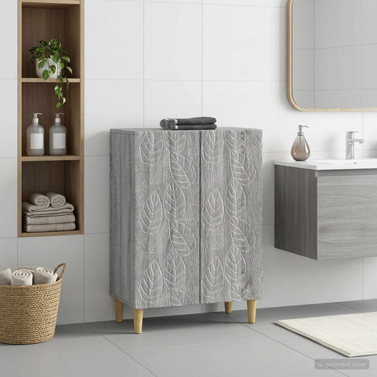 Bathroom Storage Cainet DELFT Grey Sonoma 59.5 x 31 x 80 cm