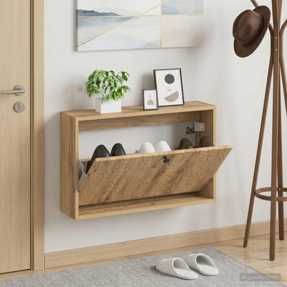 Wall-Mounted Shoe Cabinet DELFT 71 x 17 x 43 cm Engineered Wood