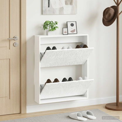 Wall-Mounted Shoe Cabinet DELFT 71 x 17 x 86 cm Engineered Wood