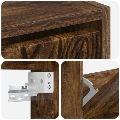 Wall-Mounted Shoe Cabinet DELFT 71 x 17 x 86 cm Engineered Wood