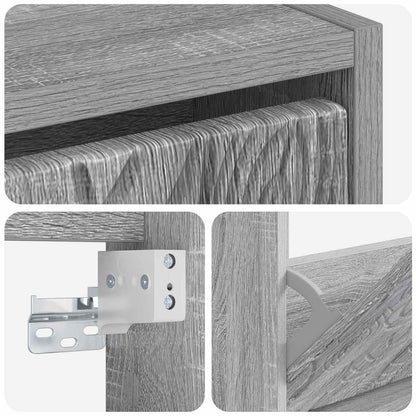 Wall-Mounted Shoe Cabinet DELFT 71 x 17 x 86 cm Engineered Wood