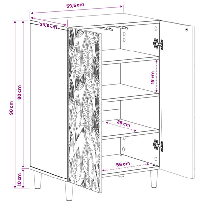 Shoe Cabinet DELFT 59.5 x 39.5 x 90 cm Engineered Wood