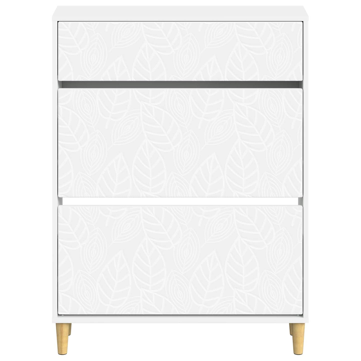 Shoe Cabinet DELFT 78 x 24 x 103 cm Engineered Wood White