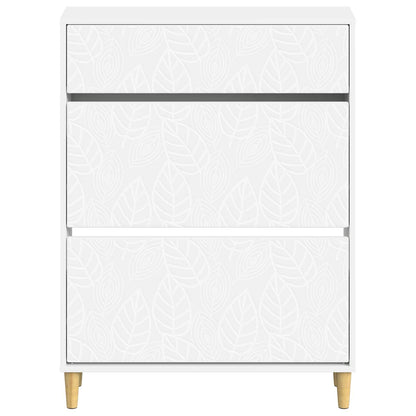 Shoe Cabinet DELFT 78 x 24 x 103 cm Engineered Wood White