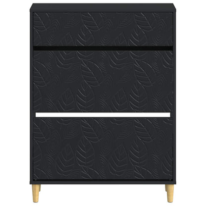 Shoe Cabinet DELFT 78 x 24 x 103 cm Engineered Wood Black