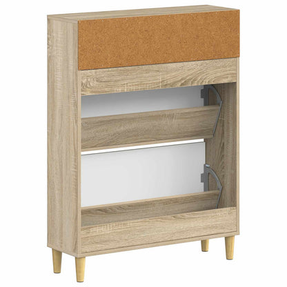 Shoe Cabinet DELFT 78 x 24 x 103 cm Engineered Wood Sonoma Oak