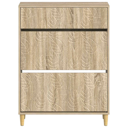 Shoe Cabinet DELFT 78 x 24 x 103 cm Engineered Wood Sonoma Oak