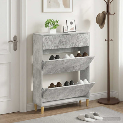 Shoe Cabinet DELFT 78 x 24 x 103 cm Engineered Wood