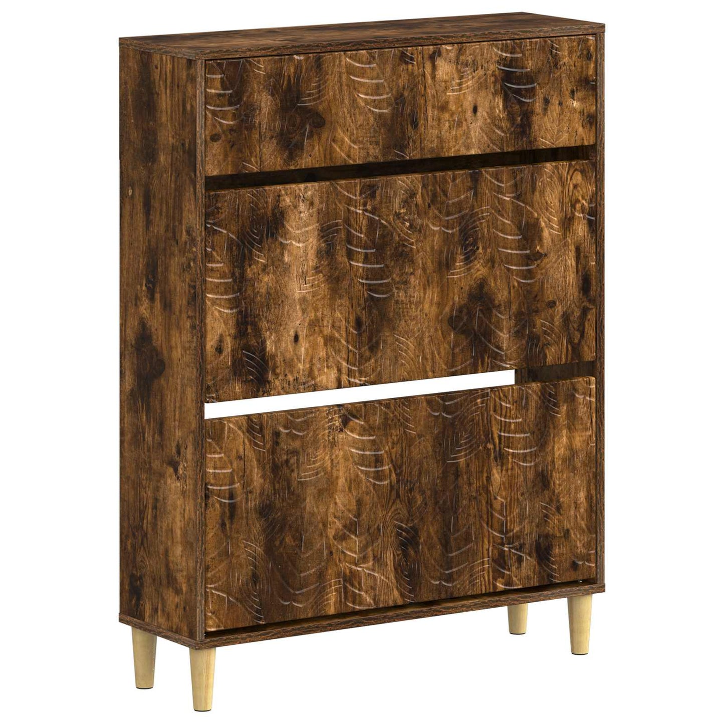 Shoe Cabinet DELFT 78 x 24 x 103 cm Engineered Wood Smoked Oak
