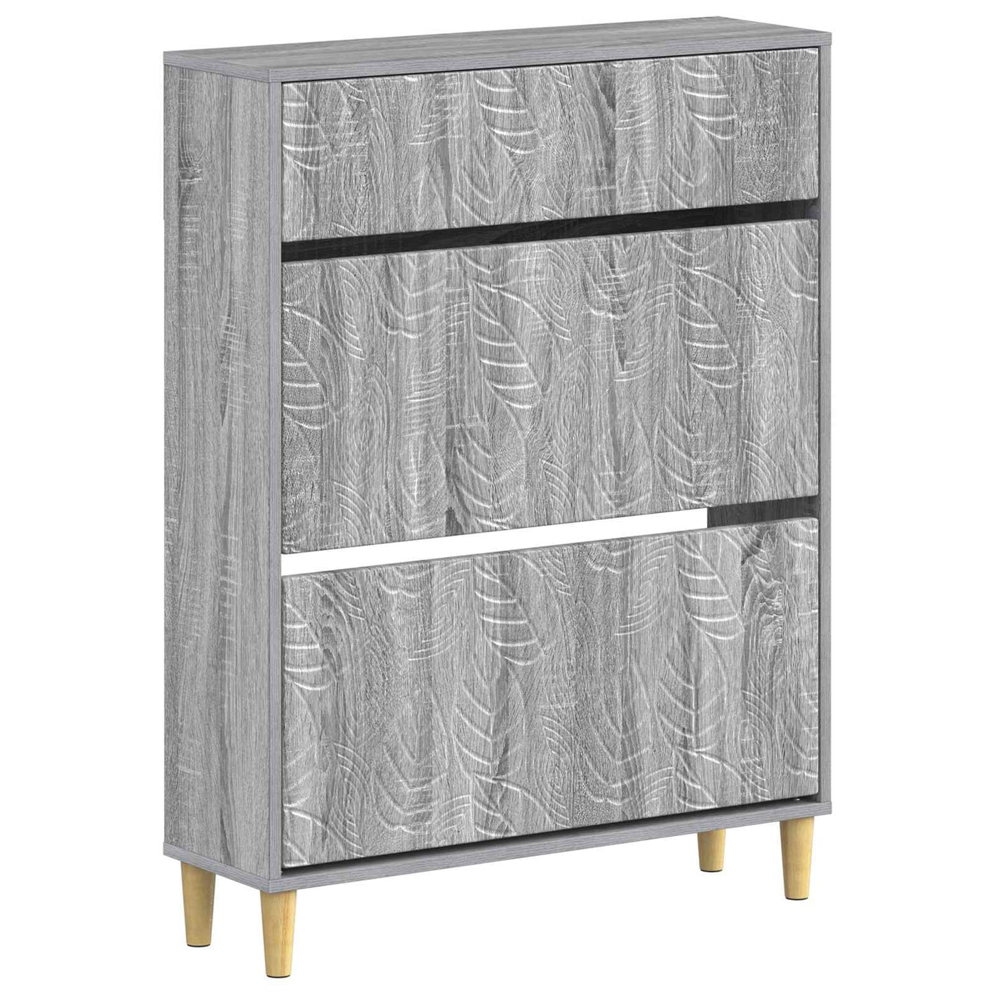 Shoe Cabinet DELFT 78 x 24 x 103 cm Engineered Wood Grey Sonoma