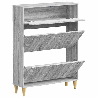 Shoe Cabinet DELFT 78 x 24 x 103 cm Engineered Wood Grey Sonoma
