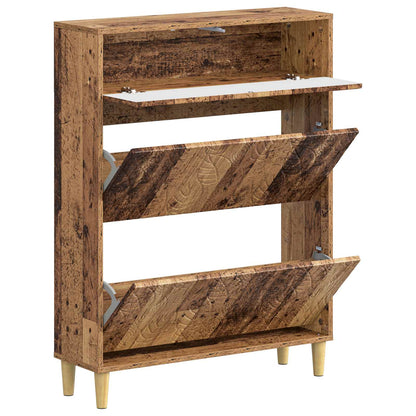 Shoe Cabinet DELFT 78 x 24 x 103 cm Engineered Wood Old Wood