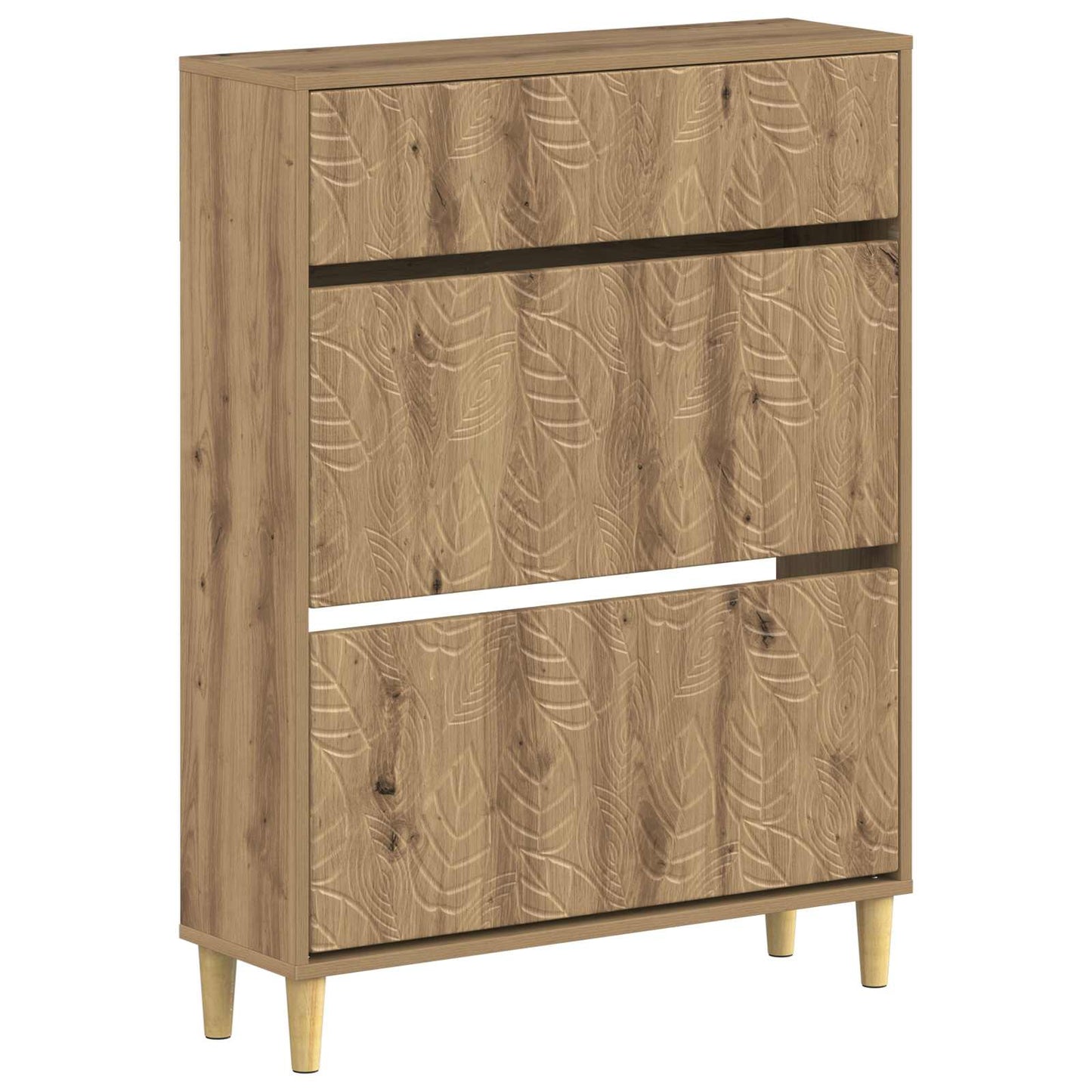 Shoe Cabinet DELFT 78 x 24 x 103 cm Engineered Wood Artisan Oak