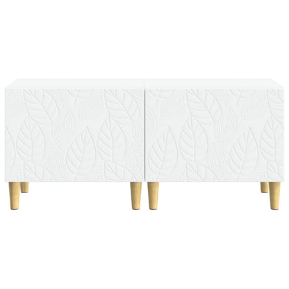 TV Cabinet White Engineered Wood