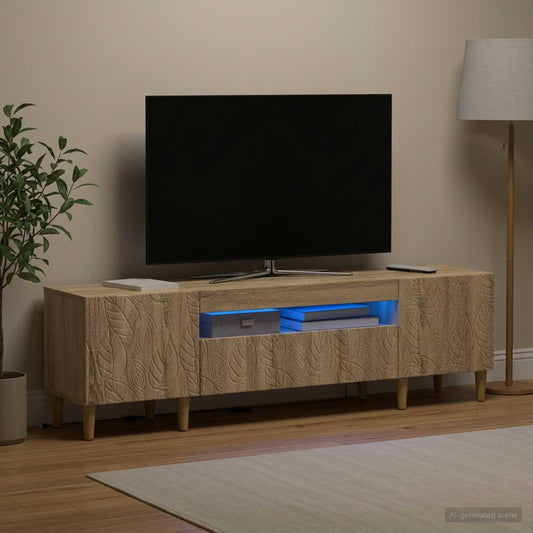 LED TV Cabinet DELFT 153 x 35 x 43 cm Sonoma Oak