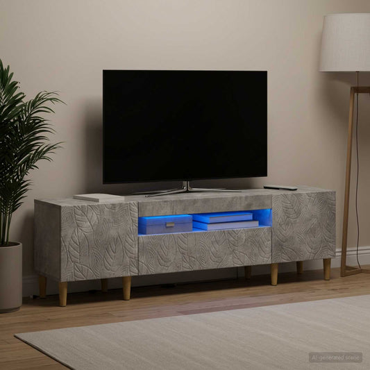 LED TV Cabinet DELFT 153 x 35 x 43 cm Concrete Grey