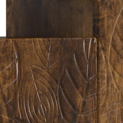 LED TV Cabinet Smoked Oak Engineered Wood