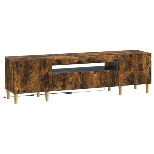 LED TV Cabinet DELFT 153 x 35 x 43 cm Smoked Oak