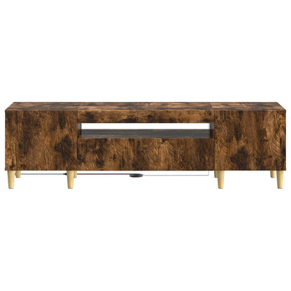 LED TV Cabinet Smoked Oak Engineered Wood