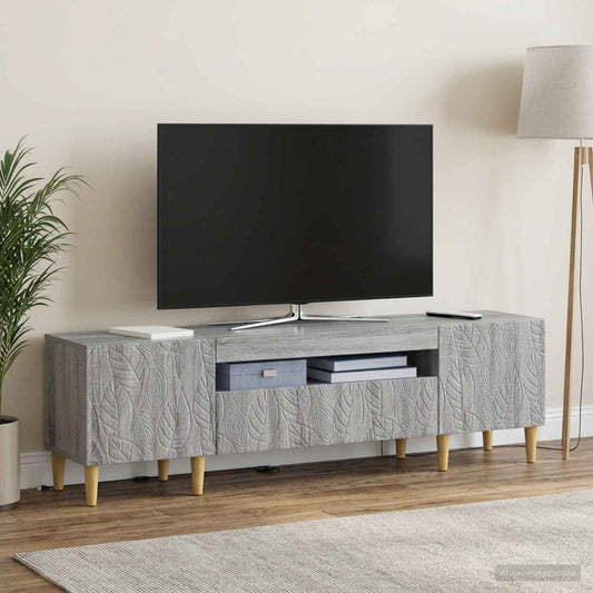 LED TV Cabinet DELFT 153 x 35 x 43 cm Grey Sonoma