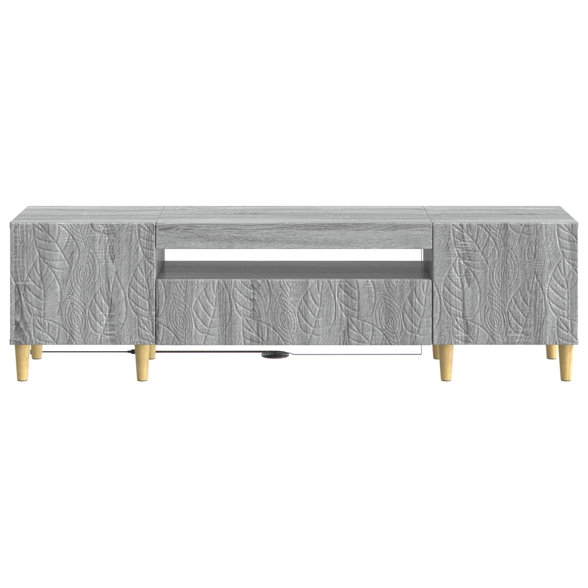 LED TV Cabinet Grey Sonoma Engineered Wood