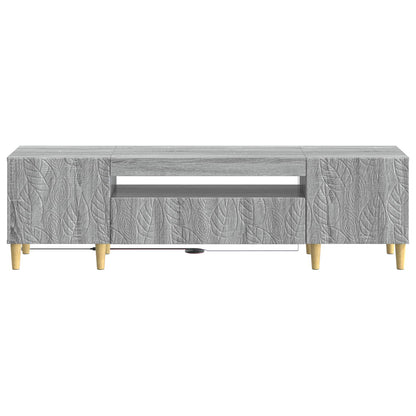 LED TV Cabinet Grey Sonoma Engineered Wood