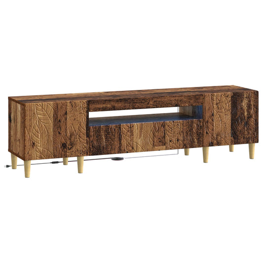 LED TV Cabinet DELFT 153 x 35 x 43 cm Old Wood Engineered Wood