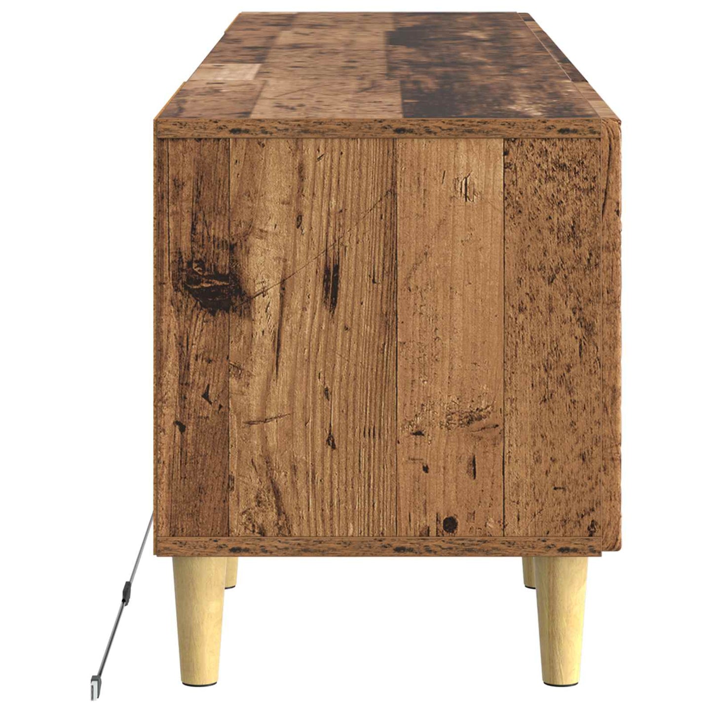 LED TV Cabinet Old Wood Engineered Wood